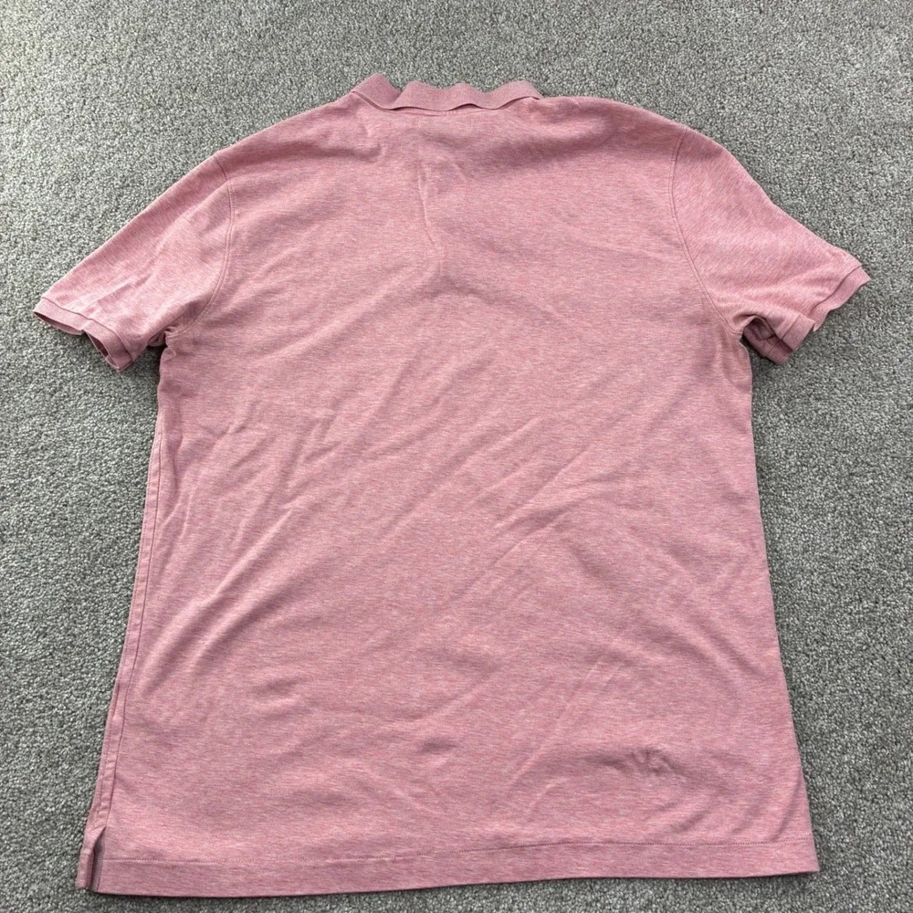 Banana Republic Luxury Touch Performance Polo Shirt Mens XLT Pink Heather Golf‎